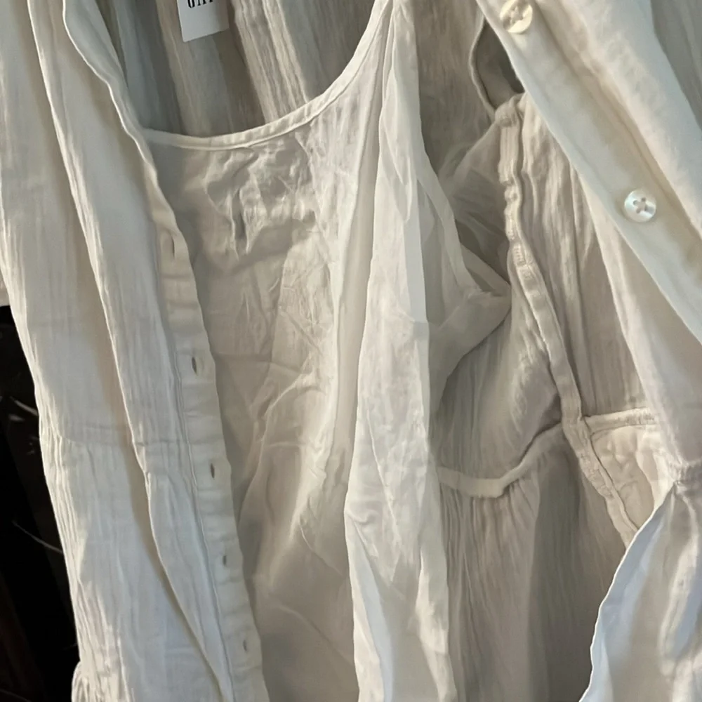 NWT GAP cotton lingerie set…gown and robe SZ S - Picture 2 of 12